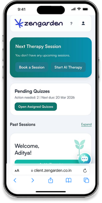 Zengarden app on mobile